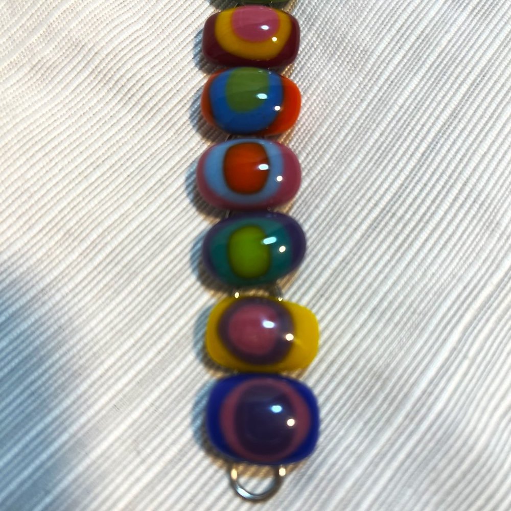Vintage Mod Art Glass Bracelet